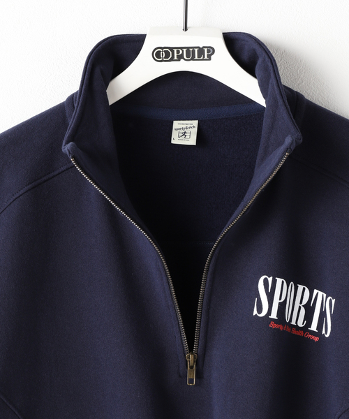 SPORTY&RICH（スポーティアンドリッチ）の「【SPORTY&RICH / スポーティアンドリッチ】SPORTS QUARTER ZIP（スウェット・メンズ・ネイビー・LARGE/SMALL/MEDIUM）」の8枚目の写真