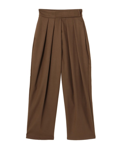 Settimissimo（セッティミッシモ）の「起毛ツイルベルクロタックパンツ（その他パンツ・レディース・ダークグレー/ブラウン・FREE）」の4枚目の写真