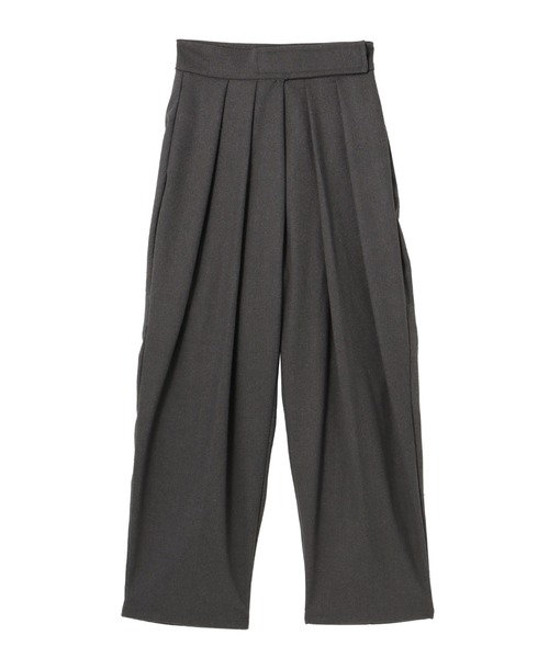 Settimissimo（セッティミッシモ）の「起毛ツイルベルクロタックパンツ（その他パンツ・レディース・ダークグレー/ブラウン・FREE）」の3枚目の写真