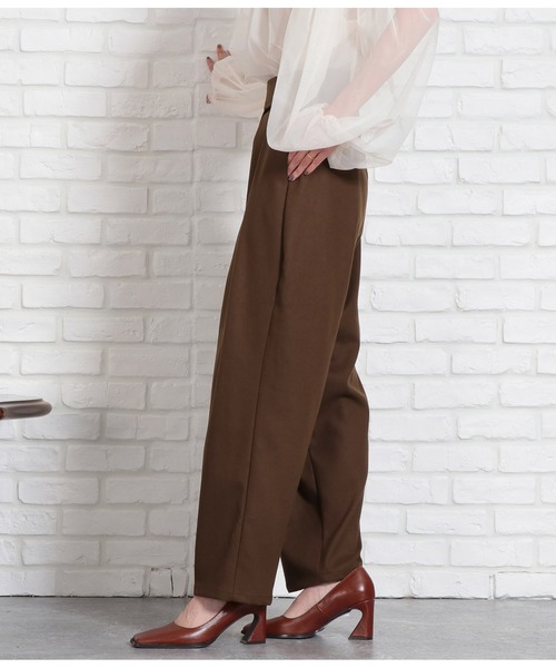 Settimissimo（セッティミッシモ）の「起毛ツイルベルクロタックパンツ（その他パンツ・レディース・ダークグレー/ブラウン・FREE）」の13枚目の写真