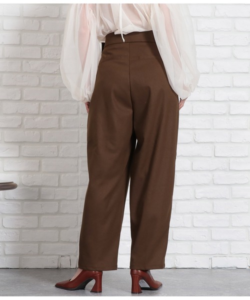 Settimissimo（セッティミッシモ）の「起毛ツイルベルクロタックパンツ（その他パンツ・レディース・ダークグレー/ブラウン・FREE）」の12枚目の写真