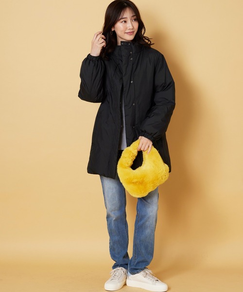 傷み有り　Nobis ノビス Tula レディース ピーコート ダウン ブラック 傷み有りNobis ノビス Tula レディース ピーコート ダウン ブラック