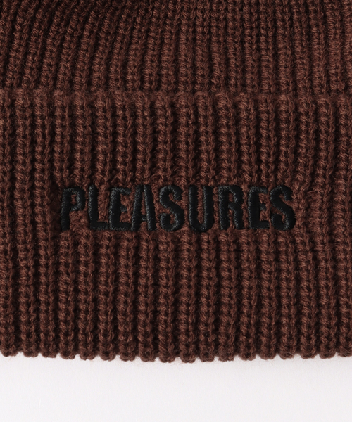 PLEASURES(プレジャー)の「【PLEASURES / プレジャー】EVERYDAY BEANIE(ニットキャップ/ビーニー・メンズ・ブラック・FREE)」の4枚目の写真