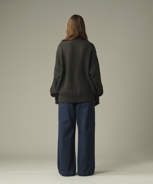 selle glant（セレグランテ）の「2TUCK WIDE DENIM PANTS/ 2タックワイドデニムパンツ（デニムパンツ・メンズ・ブラック/ブルー・LARGE/MEDIUM/SMALL）」の17枚目の写真