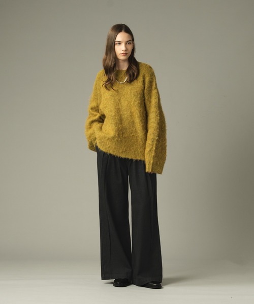 selle glant（セレグランテ）の「2TUCK WIDE DENIM PANTS/ 2タックワイドデニムパンツ（デニムパンツ・メンズ・ブラック/ブルー・LARGE/MEDIUM/SMALL）」の7枚目の写真