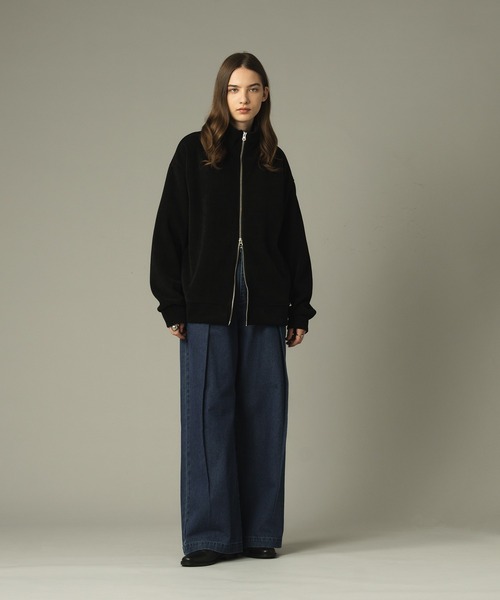 selle glant（セレグランテ）の「2TUCK WIDE DENIM PANTS/ 2タックワイドデニムパンツ（デニムパンツ・メンズ・ブラック/ブルー・LARGE/MEDIUM/SMALL）」の18枚目の写真