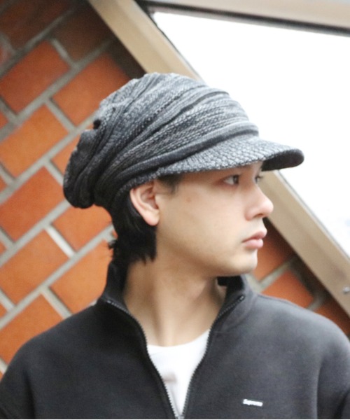 ８(eight)（エイト）の「バイザーニット（ニットキャップ/ビーニー・メンズ・ブラック×グレー/ブラウン系その他/ブラック・FREE）」の16枚目の写真