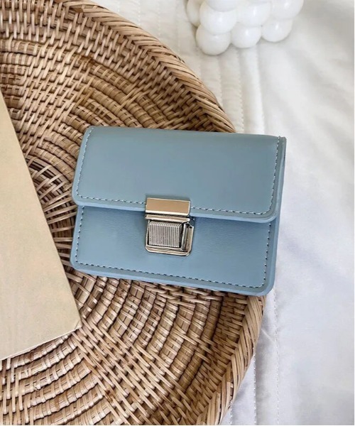 Port（ポート）の「プッシュ ロック スクエア ミニ ウォレット / コンパクト カードケース #_（カードケース・レディース・グリーン/イエロー/パープル/ライトブルー/ホワイト/ブラック・FREE）」の11枚目の写真