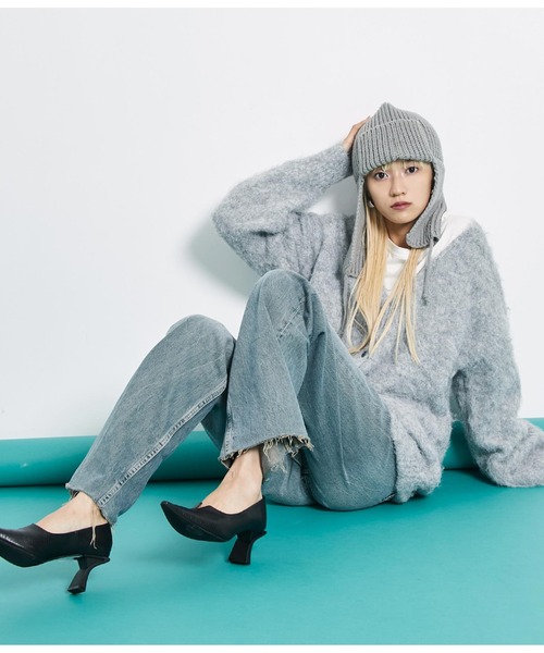 Settimissimo（セッティミッシモ）の「ニットフライトキャップ フライトビーニー（ニットキャップ/ビーニー・レディース・アイボリー/グレー/ブラック・FREE）」の20枚目の写真