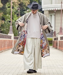 【カヤ】暗々裏メンズ長羽織