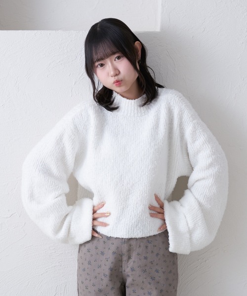 machatt ブークレニットプルオーバー　アイボリー machatt ブークレニットプルオーバー アイボリー マチャット