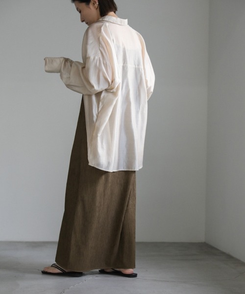 select MOCA（セレクトモカ）の「【サイズ展開あり】楊柳ポンチキャミワンピース（ワンピース・レディース・アイボリー/カーキ/グレー・MEDIUM/LARGE）」の22枚目の写真