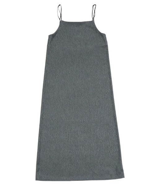 select MOCA（セレクトモカ）の「【サイズ展開あり】楊柳ポンチキャミワンピース（ワンピース・レディース・アイボリー/カーキ/グレー・MEDIUM/LARGE）」の6枚目の写真