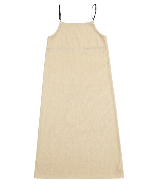 select MOCA（セレクトモカ）の「【サイズ展開あり】楊柳ポンチキャミワンピース（ワンピース・レディース・アイボリー/カーキ/グレー・MEDIUM/LARGE）」の5枚目の写真