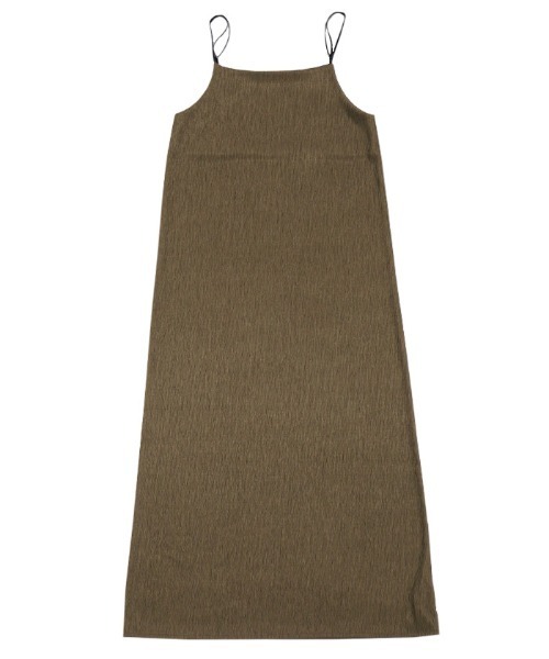 select MOCA（セレクトモカ）の「【サイズ展開あり】楊柳ポンチキャミワンピース（ワンピース・レディース・アイボリー/カーキ/グレー・MEDIUM/LARGE）」の4枚目の写真