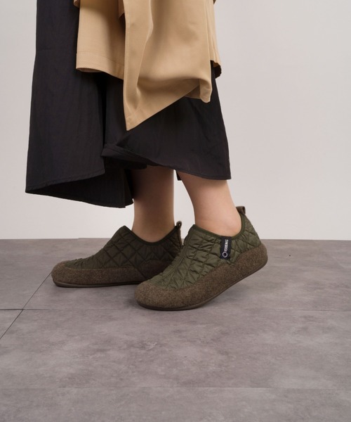 VERBENAS（ベルベナス）の「【VERBENAS/ベルベナス】ダウンスリッポン　キルティング（スリッポン・レディース・ブラック/チャコールグレー/カーキ・36/37/38）」の7枚目の写真