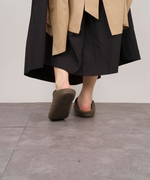 VERBENAS（ベルベナス）の「【VERBENAS/ベルベナス】ダウンスリッポン　キルティング（スリッポン・レディース・ブラック/チャコールグレー/カーキ・36/37/38）」の11枚目の写真