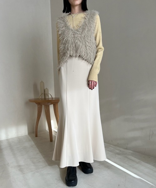 セール】【3サイズ展開】ストレッチマーメイドスカート
