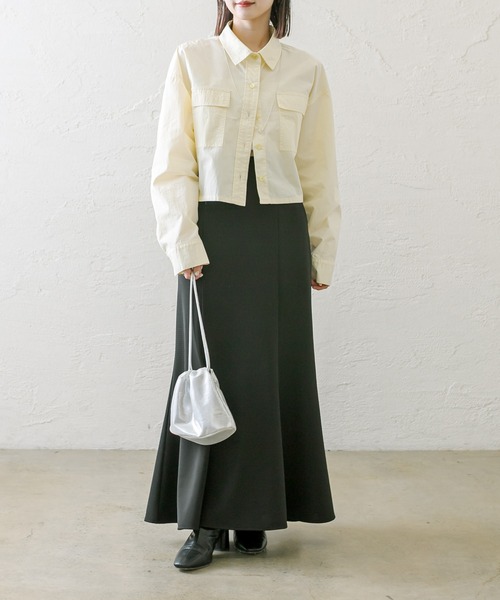 mystic（ミスティック）の「【3サイズ展開】ストレッチマーメイドスカート（スカート・レディース・アイボリー/ブラック・1/2/3）」の6枚目の写真