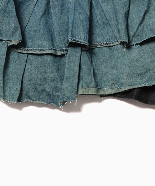 Chick(チック)の「▲VINTAGE FRILL DENIM SKIRT / ビンテージフリルデニムミニスカート(デニムスカート・レディース・ブルー・S/M)」の9枚目の写真