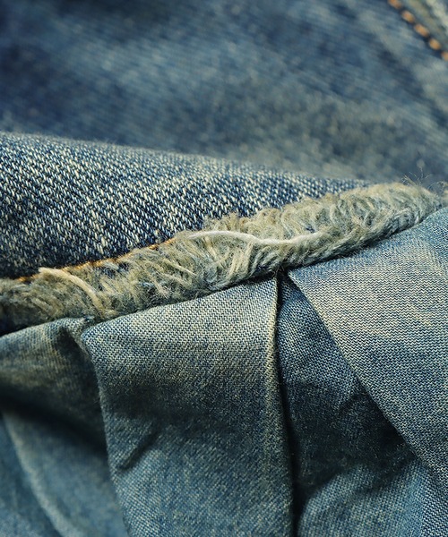 Chick(チック)の「▲VINTAGE FRILL DENIM SKIRT / ビンテージフリルデニムミニスカート(デニムスカート・レディース・ブルー・S/M)」の10枚目の写真