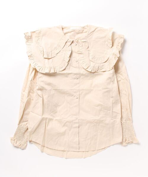 frunco（フランコ）の「【ZOZO限定】ダブルカラーブラウス（シャツ/ブラウス・レディース・ベージュ/ブルー/ホワイト・FREE）」の13枚目の写真