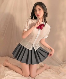 OSYAREVO（オシャレボ）の「コスプレ スクール シアー 制服 レディース クリスマス X-mas（コスチューム/パーティーグッズ）」