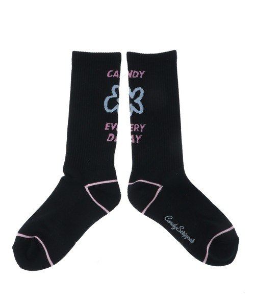 Candy Stripper（キャンディストリッパー）の「CANDY EVERYDAY RIB ソックス（ソックス/靴下・レディース・ライトブルー/ブラック/オフホワイト/ピンク・FREE）」の3枚目の写真