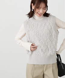 N.（N. Natural Beauty Basic）（エヌエヌナチュラルビューティーベーシック）の「◆フリンジニットベスト（ベスト・レディース）」