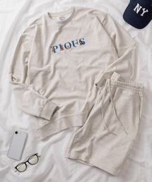 make a ray!（メイク ア レイ！）の「【84】2026SS【セットアップ】【ルームウェア】アニマルラメロゴ刺繍 スウェット/トレーナー/ショーツ/レディース/ユニセックス（ルームウェア/パジャマ）」