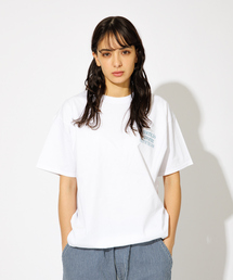 【FRUIT OF THE LOOM】フロント&バックプリント クルーネック ショートスリーブ Tシャツ