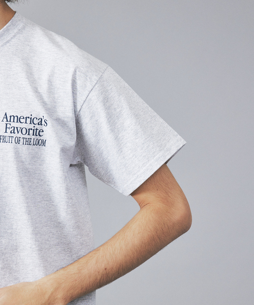FRUIT OF THE LOOM（フルーツオブザルーム）の「【FRUIT OF THE LOOM】フロント＆バックプリント クルーネック ショートスリーブ Tシャツ（Tシャツ/カットソー・メンズ・グレー系その他/グレー/ブラック系その他/ホワイト/ホワイト系その他/ブラック・XL/L/M）」の13枚目の写真