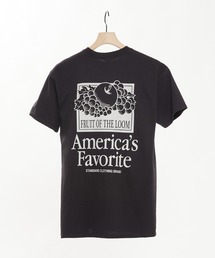 MYSELF ABAHOUSE（マイセルフアバハウス）の「【FRUIT OF THE LOOM】フロント＆バックプリント クルーネック ショートスリーブ Tシャツ（Tシャツ/カットソー）」