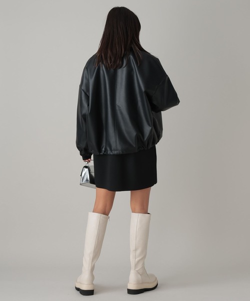 FOREVER 21(フォーエバー トゥエンティーワン)の「【2024SS】フェイクレザーブルゾン(ブルゾン・レディース・アイボリー/ブラック・FREE)」の22枚目の写真