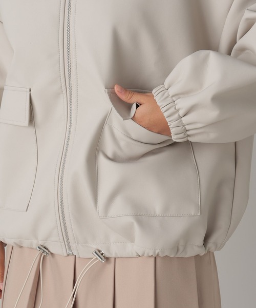 FOREVER 21(フォーエバー トゥエンティーワン)の「【2024SS】フェイクレザーブルゾン(ブルゾン・レディース・アイボリー/ブラック・FREE)」の14枚目の写真