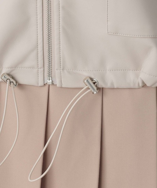 FOREVER 21(フォーエバー トゥエンティーワン)の「【2024SS】フェイクレザーブルゾン(ブルゾン・レディース・アイボリー/ブラック・FREE)」の19枚目の写真