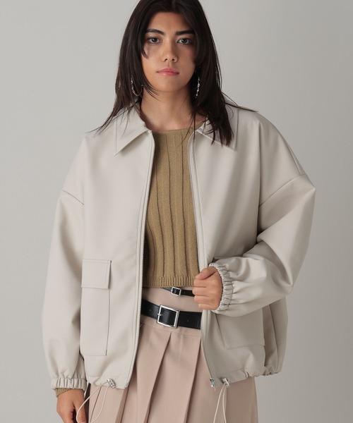 FOREVER 21(フォーエバー トゥエンティーワン)の「【2024SS】フェイクレザーブルゾン(ブルゾン・レディース・アイボリー/ブラック・FREE)」の20枚目の写真