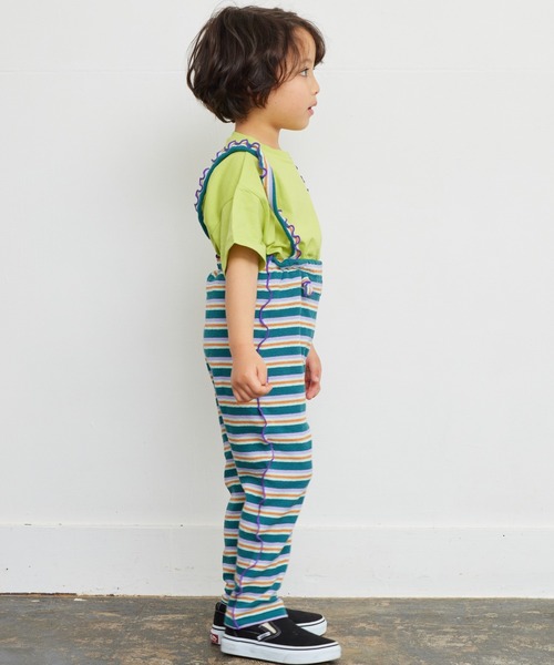 HOGAN RANCH WEAR(ホーガンランチウエア)の「パイルメロー2wayサロペット(80~120cm)(サロペット/オーバーオール・キッズ・ブルー/ライトブルー/グリーン/ピンク/ミント・110/100/90/80/120)」の21枚目の写真