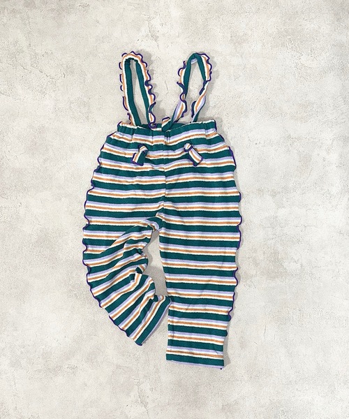 HOGAN RANCH WEAR(ホーガンランチウエア)の「パイルメロー2wayサロペット(80~120cm)(サロペット/オーバーオール・キッズ・ブルー/ライトブルー/グリーン/ピンク/ミント・110/100/90/80/120)」の7枚目の写真