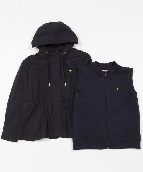 kate spadeラッフル3wayジャケット 120cm新品 ガールズ ラッフル3wayジャケット(140cm ピンク): ジュニア - ナルミヤ