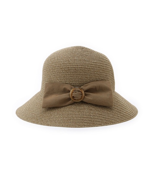 ROPE' PICNIC(ロペピクニック)の「ウォッシャブル折り畳みリボンハット(ハット・レディース・キナリ/ダークブラウン/ブラウン・FREE)」の6枚目の写真