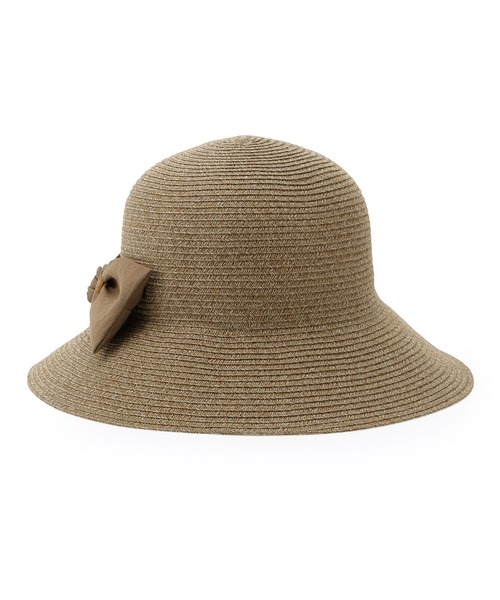 ROPE' PICNIC(ロペピクニック)の「ウォッシャブル折り畳みリボンハット(ハット・レディース・キナリ/ダークブラウン/ブラウン・FREE)」の7枚目の写真