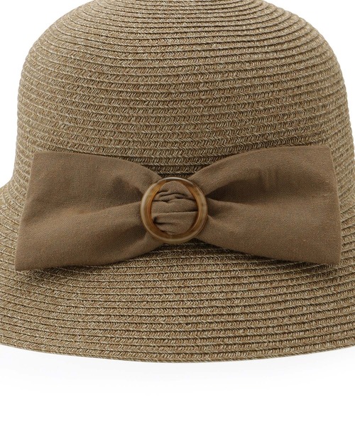 ROPE' PICNIC(ロペピクニック)の「ウォッシャブル折り畳みリボンハット(ハット・レディース・キナリ/ダークブラウン/ブラウン・FREE)」の8枚目の写真