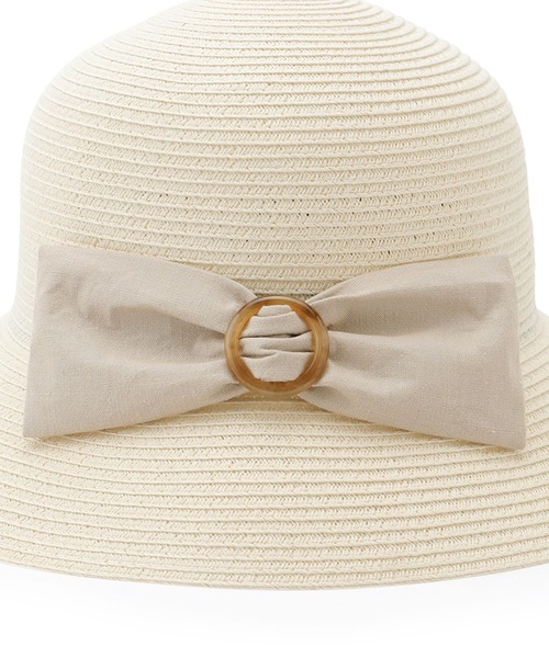 ROPE' PICNIC(ロペピクニック)の「ウォッシャブル折り畳みリボンハット(ハット・レディース・キナリ/ダークブラウン/ブラウン・FREE)」の9枚目の写真