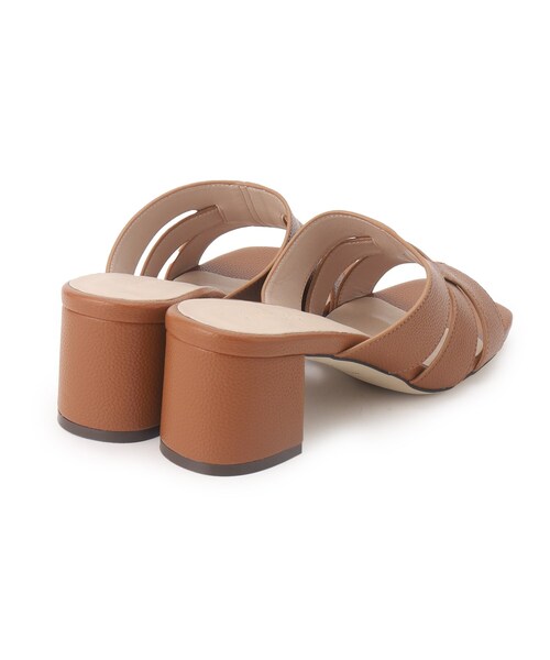 UNTITLED（アンタイトル）の「◆シュリンクメッシュミュール（サンダル・レディース・アイボリー/キャメル・25/35/45）」の8枚目の写真