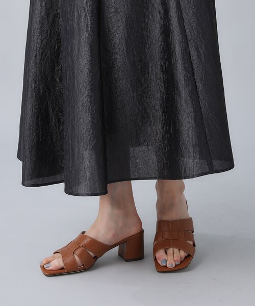 UNTITLED（アンタイトル）の「◆シュリンクメッシュミュール（サンダル・レディース・アイボリー/キャメル・25/35/45）」の11枚目の写真