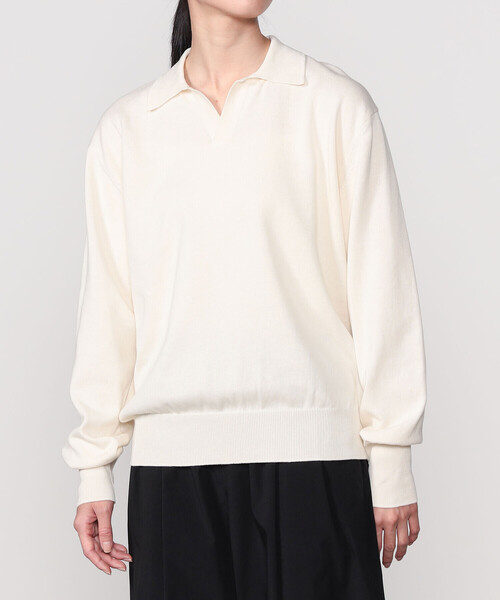 Kaptain Sunshine（キャプテン サンシャイン）の「KAPTAIN SUNSHINE | コットンスキッパーニット WOMEN（ニット/セーター・レディース・アイボリー・34）」の9枚目の写真