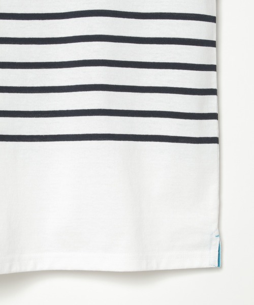 ikka(イッカ)の「ボルテックスDRYボーダーTシャツ(Tシャツ/カットソー・メンズ・ホワイト/ネイビー/グレー/グリーン・M/XL/L/S)」の10枚目の写真