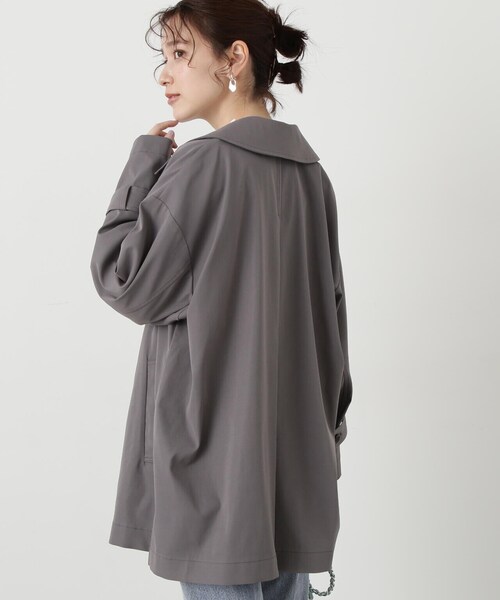 N.(N. Natural Beauty Basic)(エヌエヌナチュラルビューティーベーシック)の「◆スプリングミディコート(その他アウター・レディース・グレー/ベージュ・MEDIUM)」の5枚目の写真