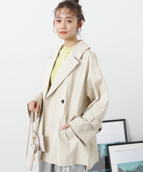 N.(N. Natural Beauty Basic)(エヌエヌナチュラルビューティーベーシック)の「◆スプリングミディコート(その他アウター・レディース・グレー/ベージュ・MEDIUM)」の13枚目の写真
